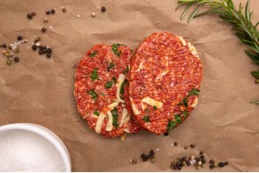 HAMBÚRGUER VITELA COM QUEIJO E ESPINAFRES